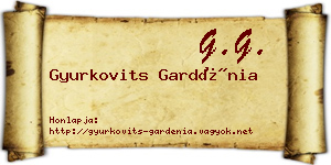 Gyurkovits Gardénia névjegykártya